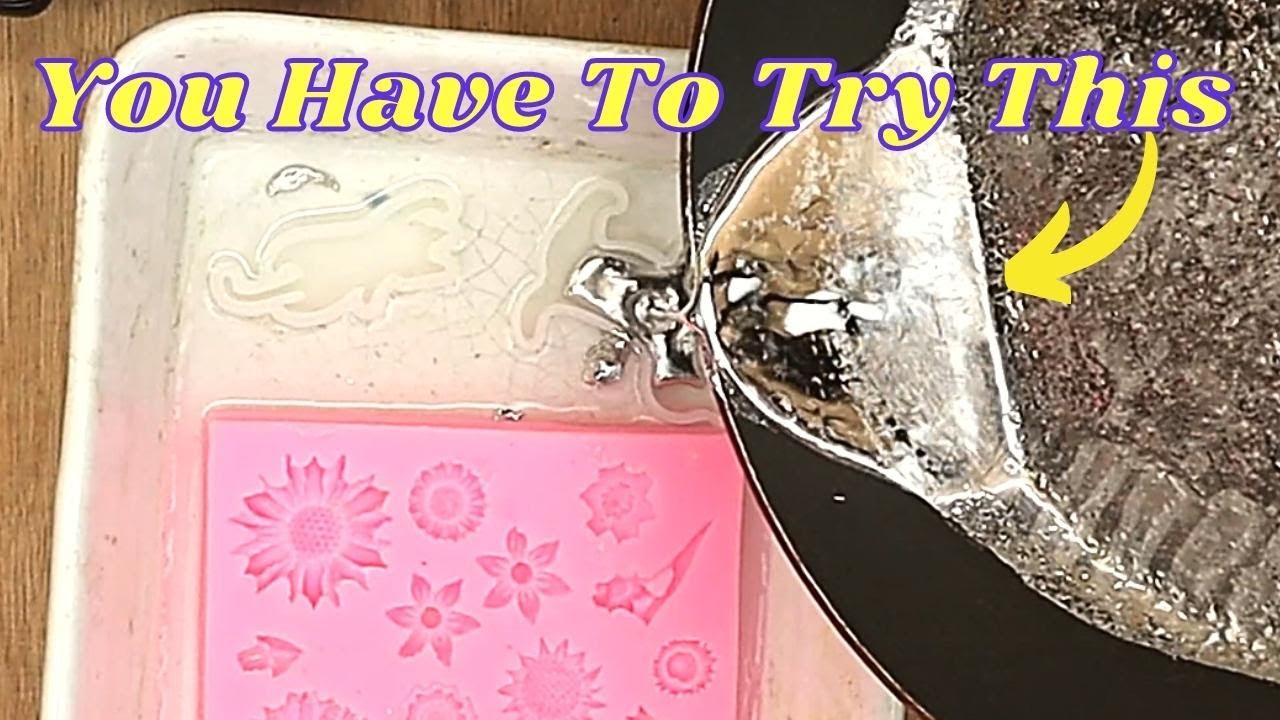 Having Fun Casting With Tin in Silicone Moulds