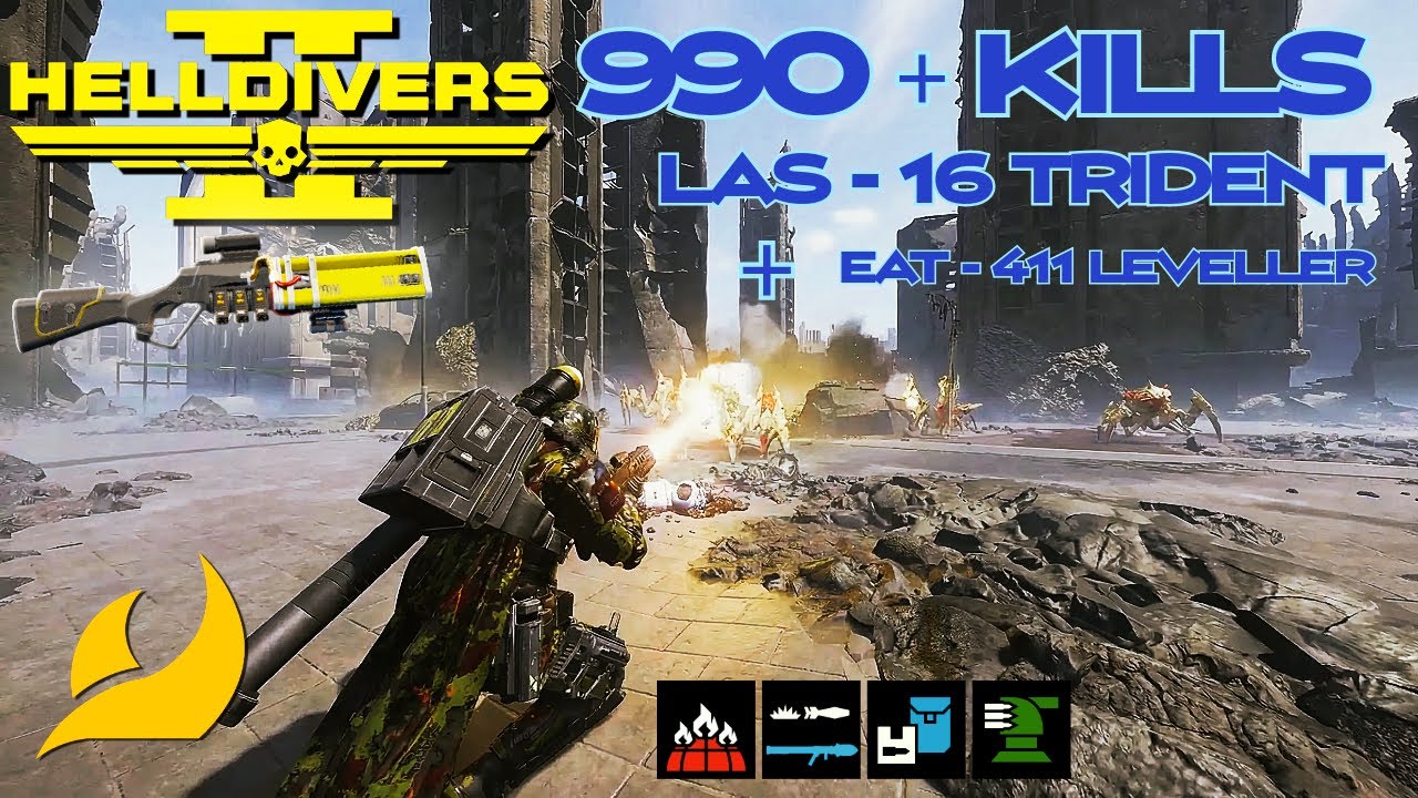 Helldivers 2 SIEGE BREAKERS IS HERE Solo Super Helldive - LAS-16 Trident.