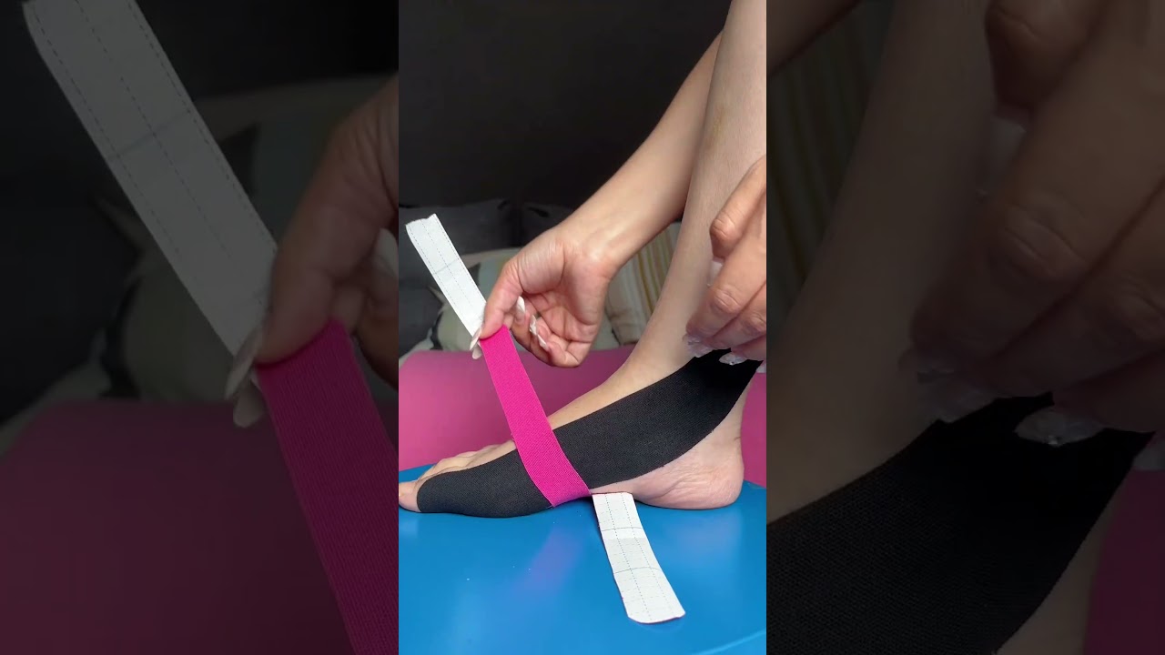 How to wrap your foot with kinesiology tape?