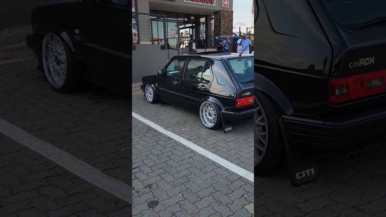vw mk1 golf in South Africa.      #golf #vw #vwgolf #stance #stancenation #bagged #bbs