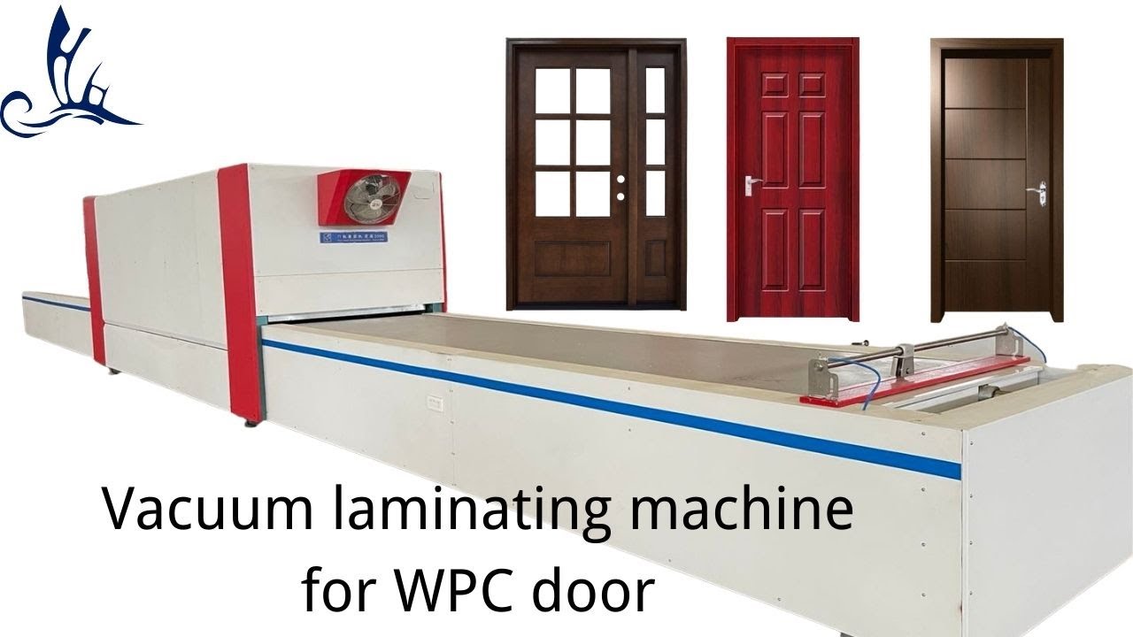 WPC PVC door panel kitchen cabinet sheet vacuum Membrane Pressing laminating machine