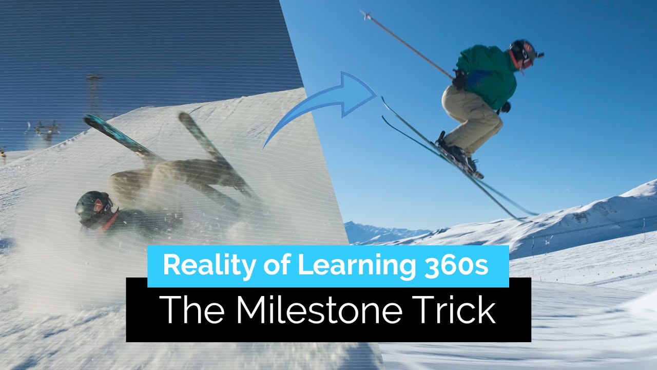 Реальность обучения повороту на 360 градусов на лыжах | Milestone Tricks