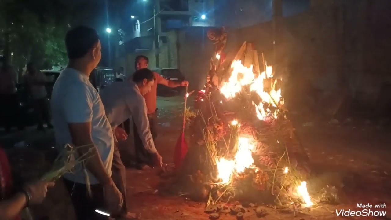 होलिका दहन 2.3.2026 सोमवार ब्लॉक H/2 गुजराती बस्ती जहांगीर पुरी दिल्ली 33 