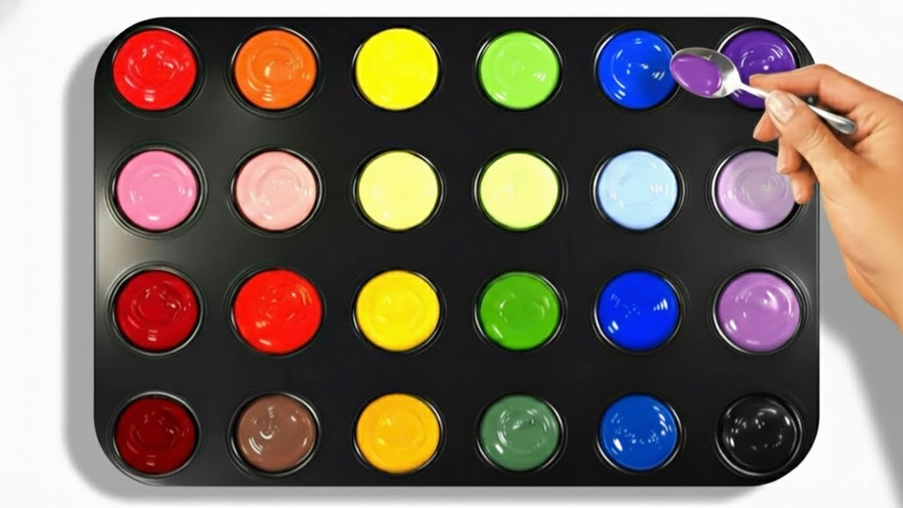 You Won't Believe These 24 Colors Came from Just 5 Primary Color || Moon Art 