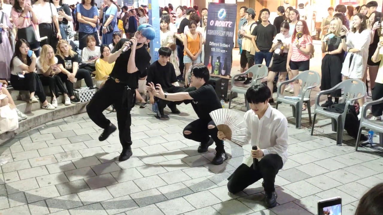 KINGDOMS CREW. BIG BANG 'LAST FAREWELL' COVER. ENJOYING DYNAMIC HAPPY BUSKING WITH AUDIENCE.