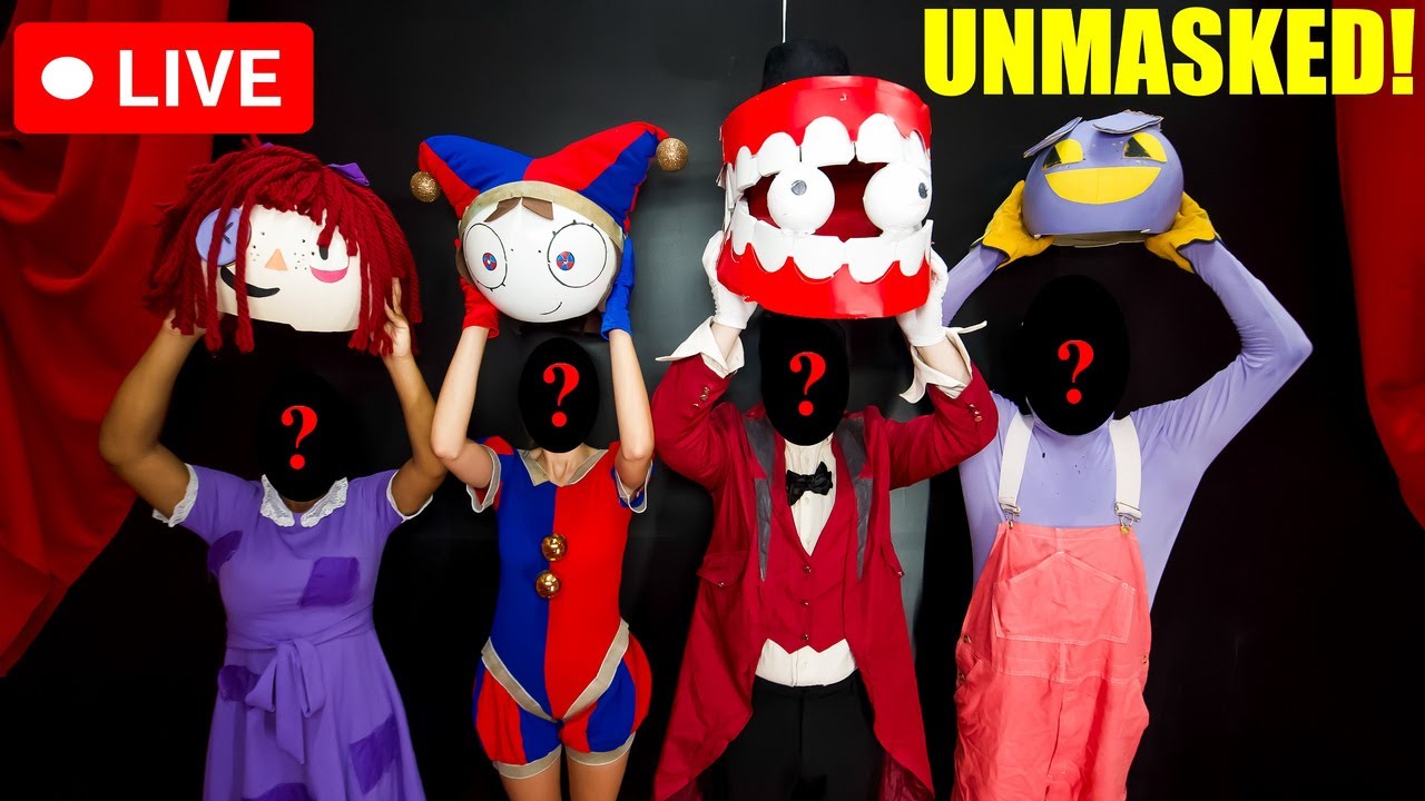 UNMASKING ALL OF DIGITAL CIRCUS LIVESTREAM!
