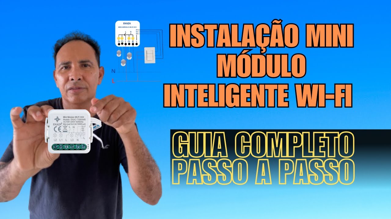 Mini interruptor Inteligente wi-fi 3 Canais, Vou te Ensinar como Fazer a Instalação!