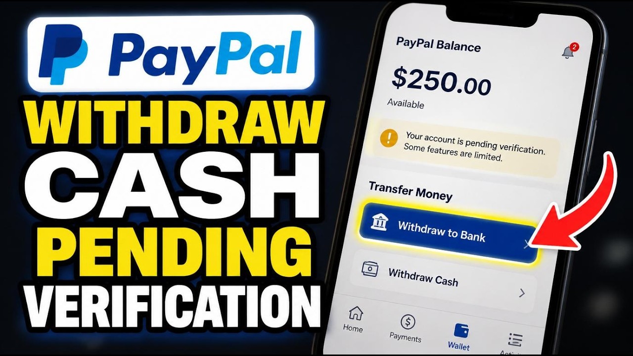 How to withdraw cash from an account with pending verification - Easy Tutorial