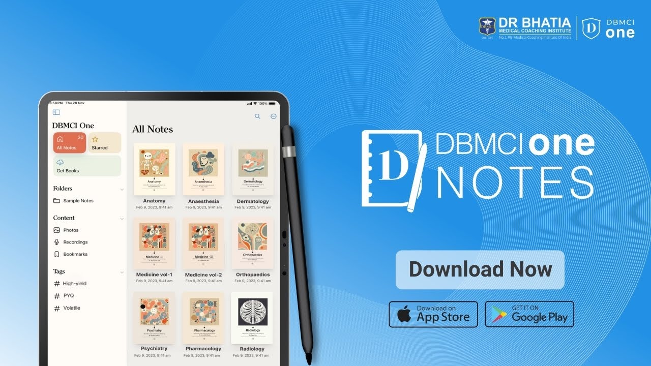 DBMCI One Notes App LIVE now!  #dbmci #dbmcionenote #neetpg2025