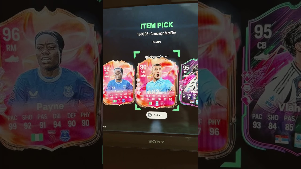 95+ player pick 
