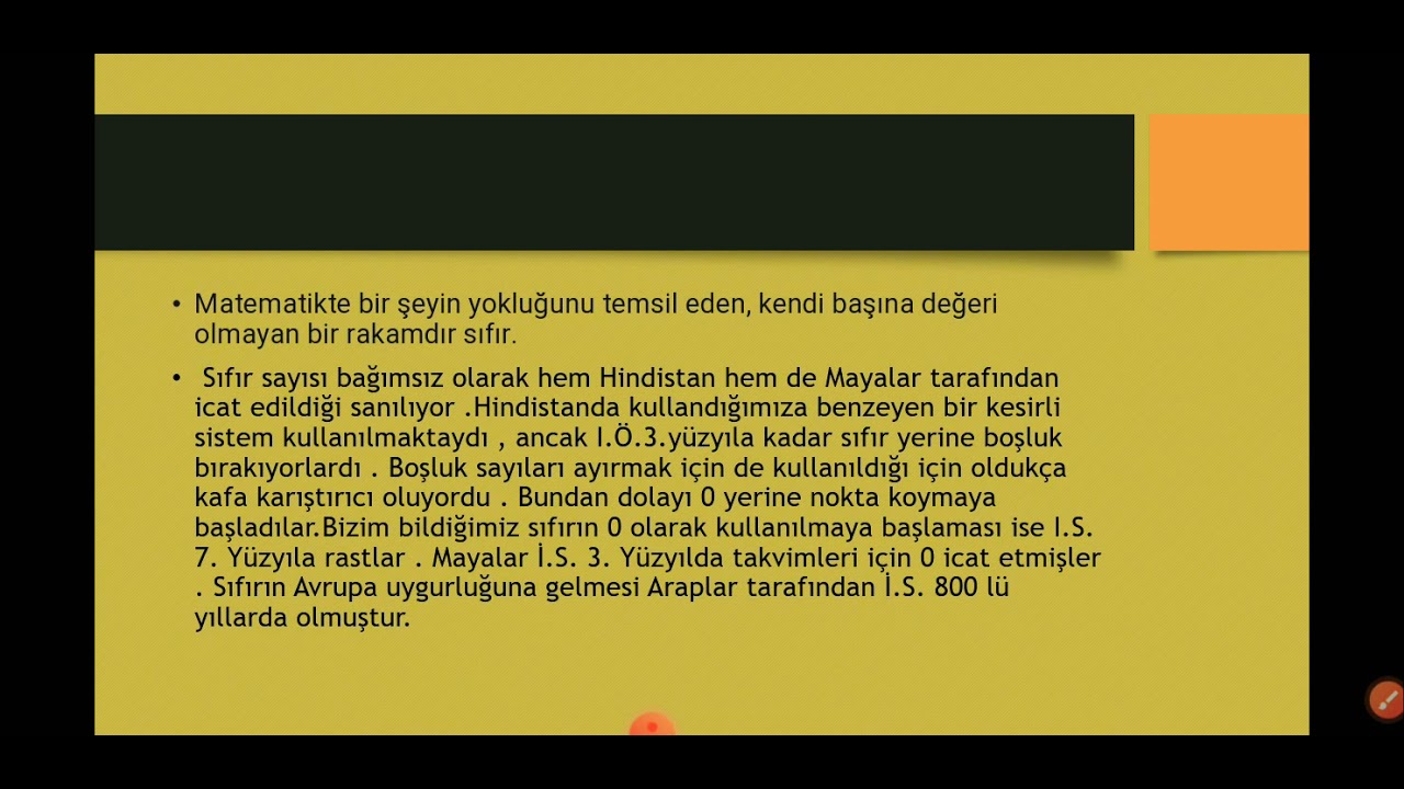 SIFIRIN TARİHÇESİ