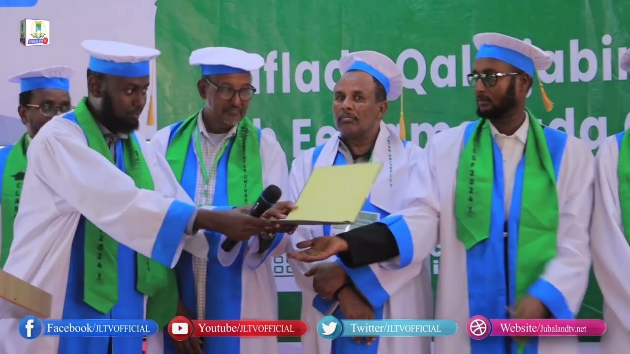 Guddoomiyaha dagamada Baladxaawo oo ka qayab galay munaasabada qalinjabinta Ardayda Jaamacada  Gedo
