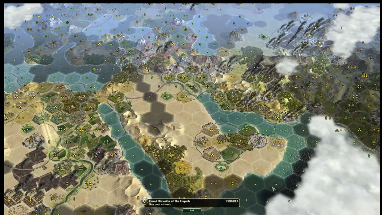 Conquering the entire Planet on deity! Marathon speed with teams! Civ V game! part 5