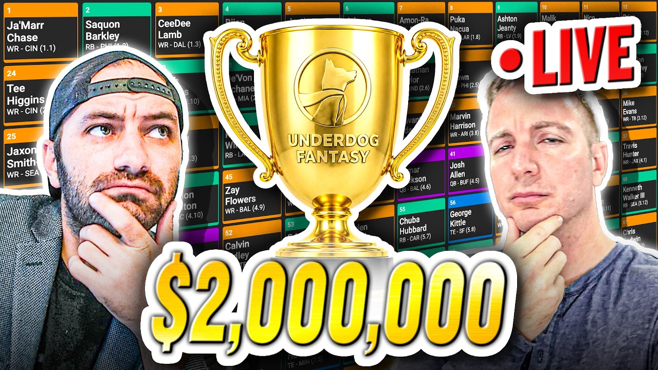 Fantasy Football Draft for $2 MILLION | Best Ball Mania VII