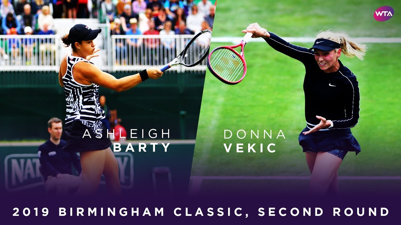 Ashleigh Barty vs. Donna Vekic | 2019 Birmingham Classic First Round | WTA Highlights