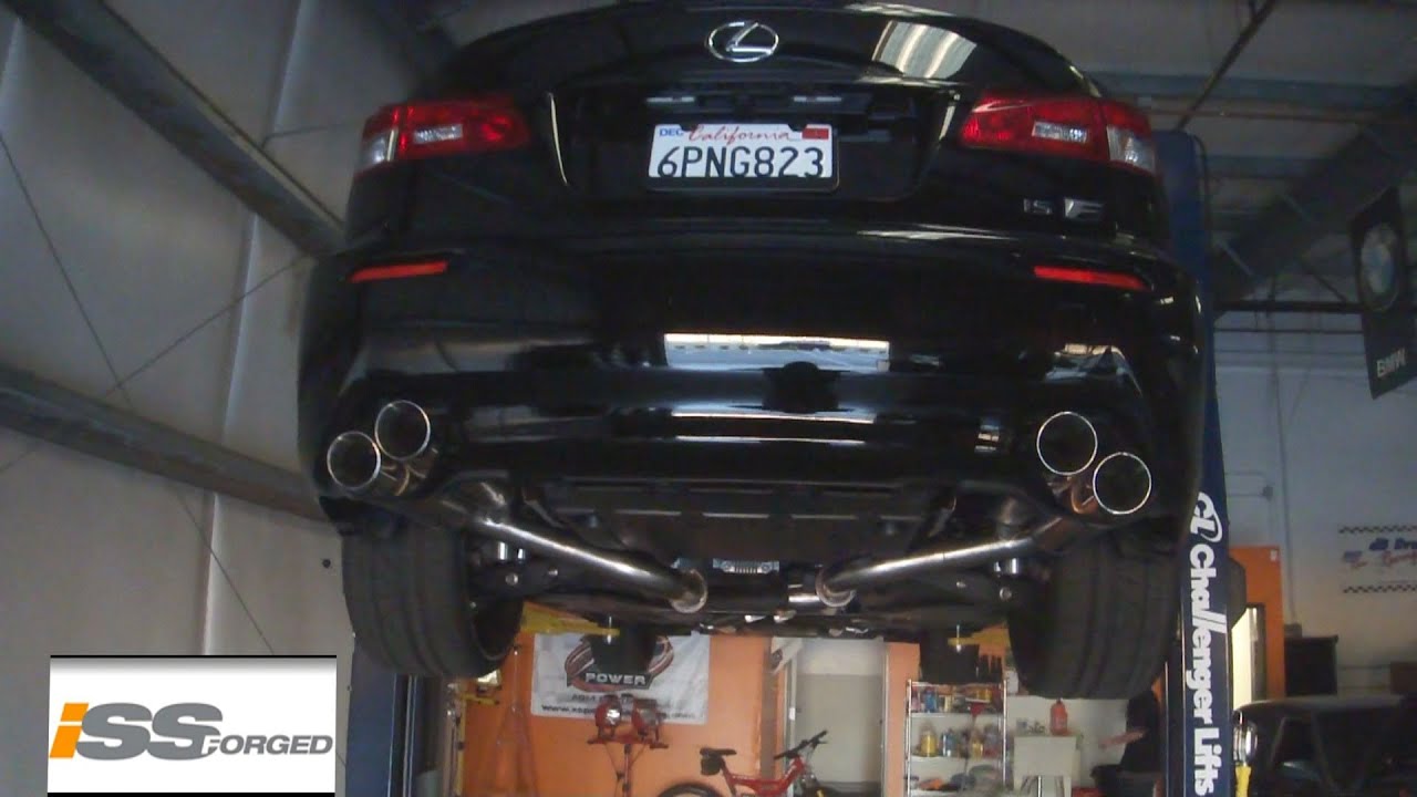 INSANE SOUNDING LEXUS ISF - ISSforged Stainless Cat-Back Exhaust System
