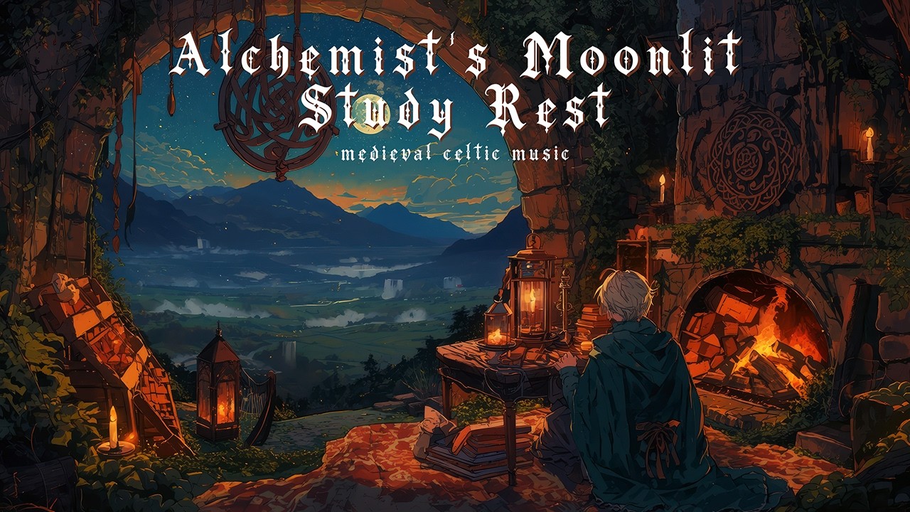 Medieval Music For Study & Relaxation| The Alchemist’s Moonlit Study Rest