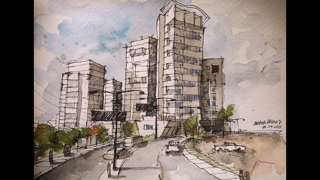 Urban Sketch - Marbella, Cartagena