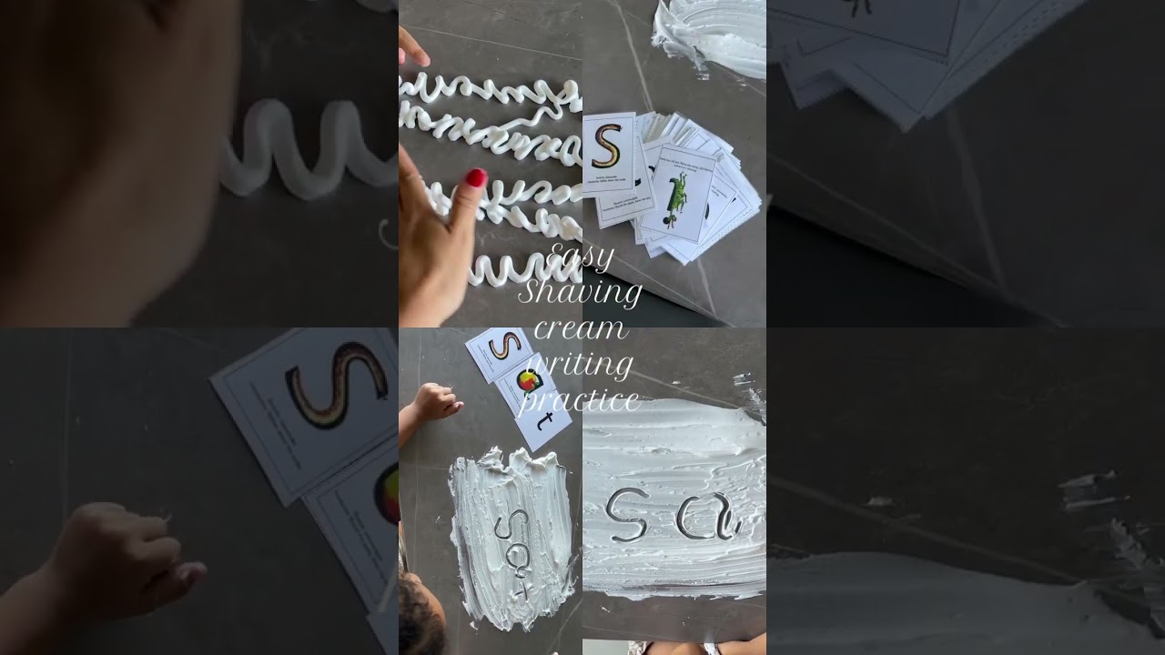 Shaving Cream writing fun! 🤩 #writingjourney #writingformation
