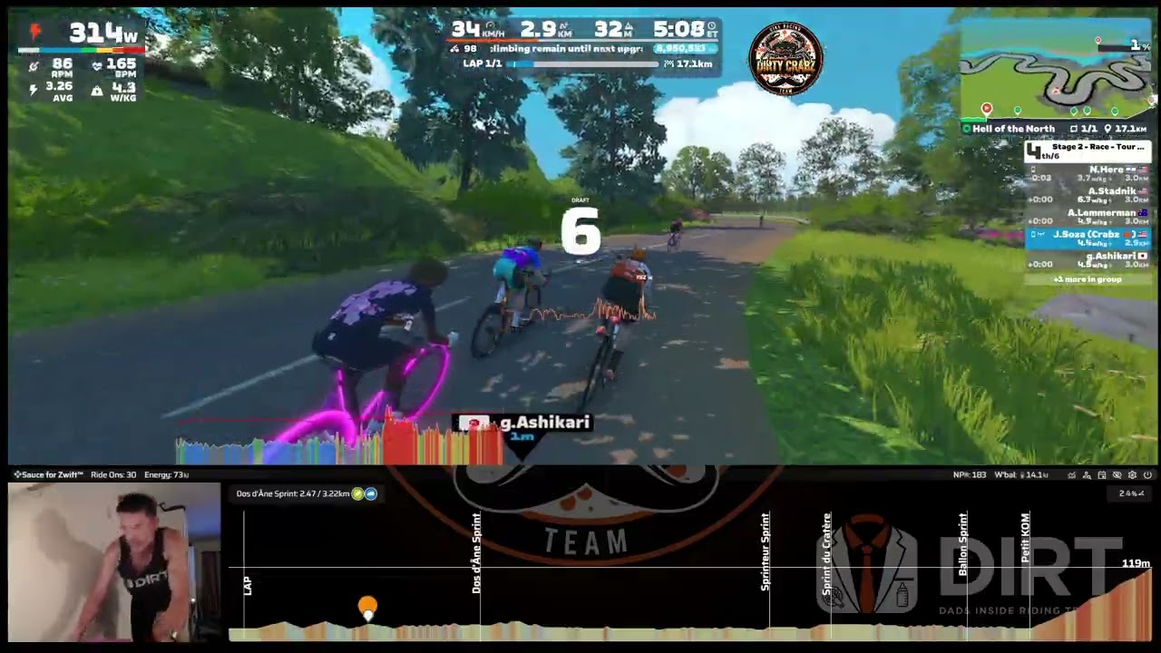 2026 Tour de Zwift - Race: Stage 2 - Hell of the North