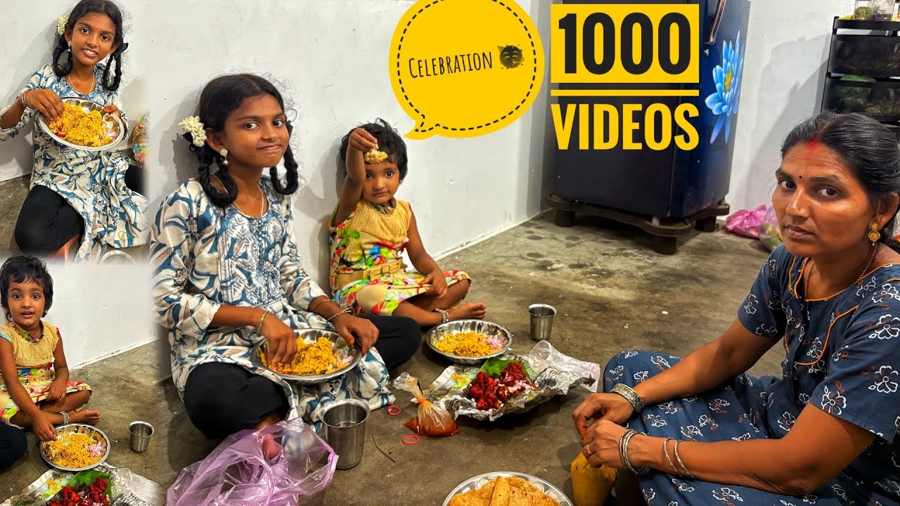 1000 வீடியோ போட்டாச்சி 🎉 || Family Fun Vlogs 