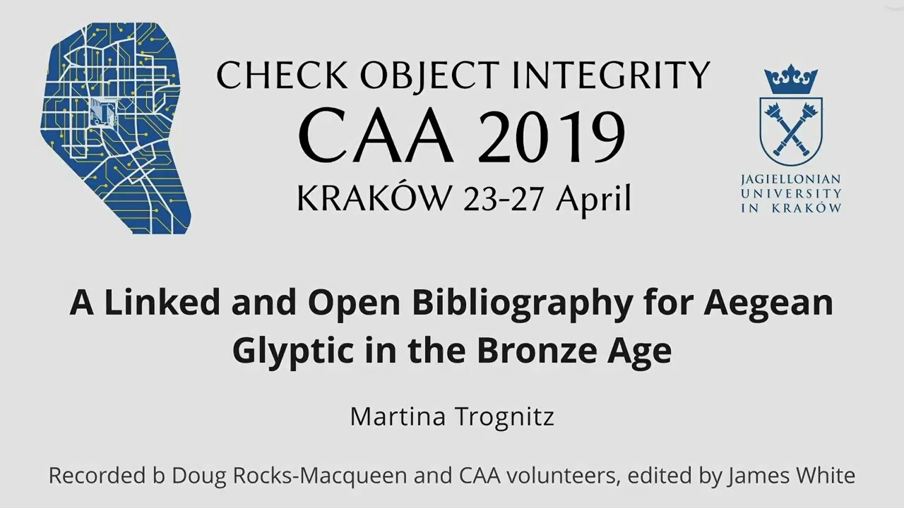 A Linked and Open Bibliography for Aegean Glyptic in the Bronze Age
