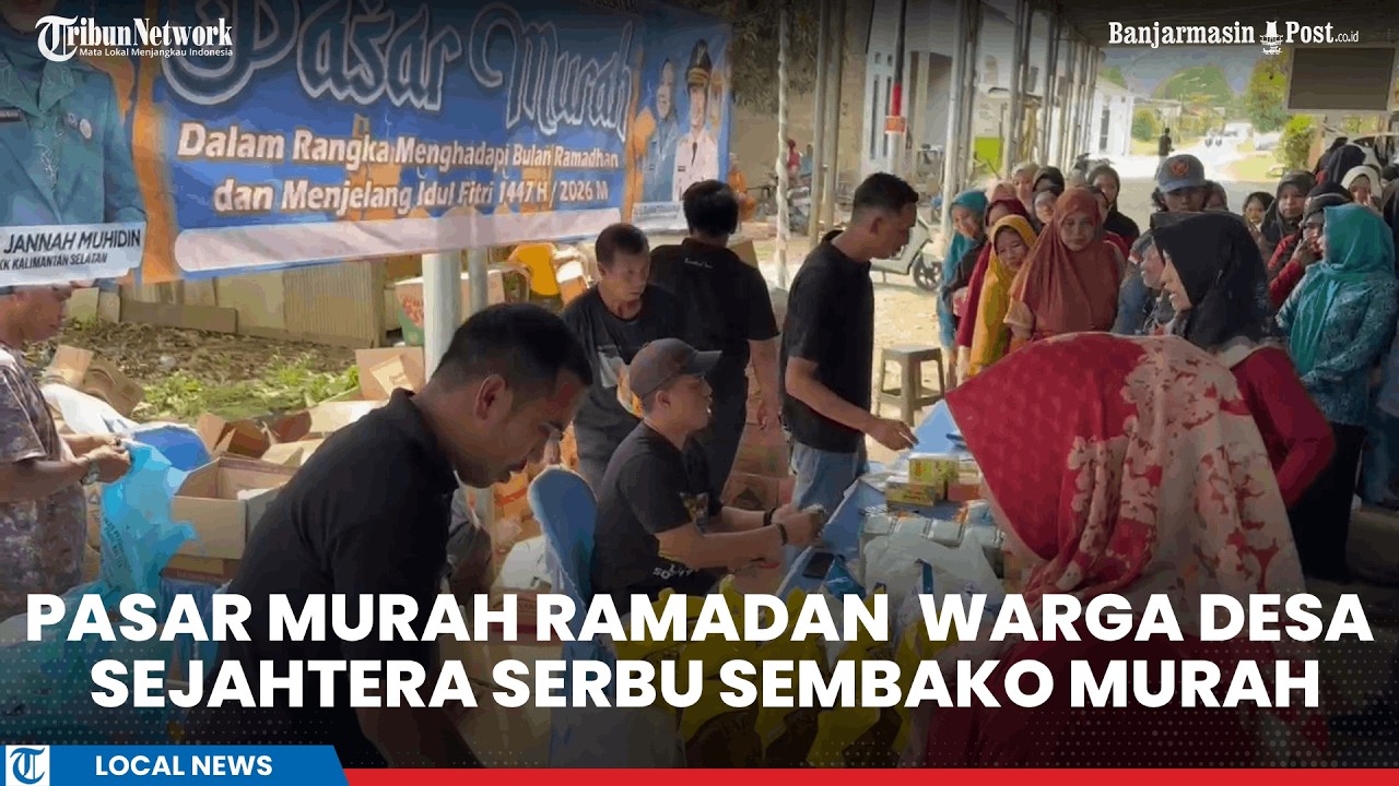 Warga Desa Sejahtera Serbu Pasar Murah Ramadan, Harga Minyak dan Gula Jadi Incaran Utama