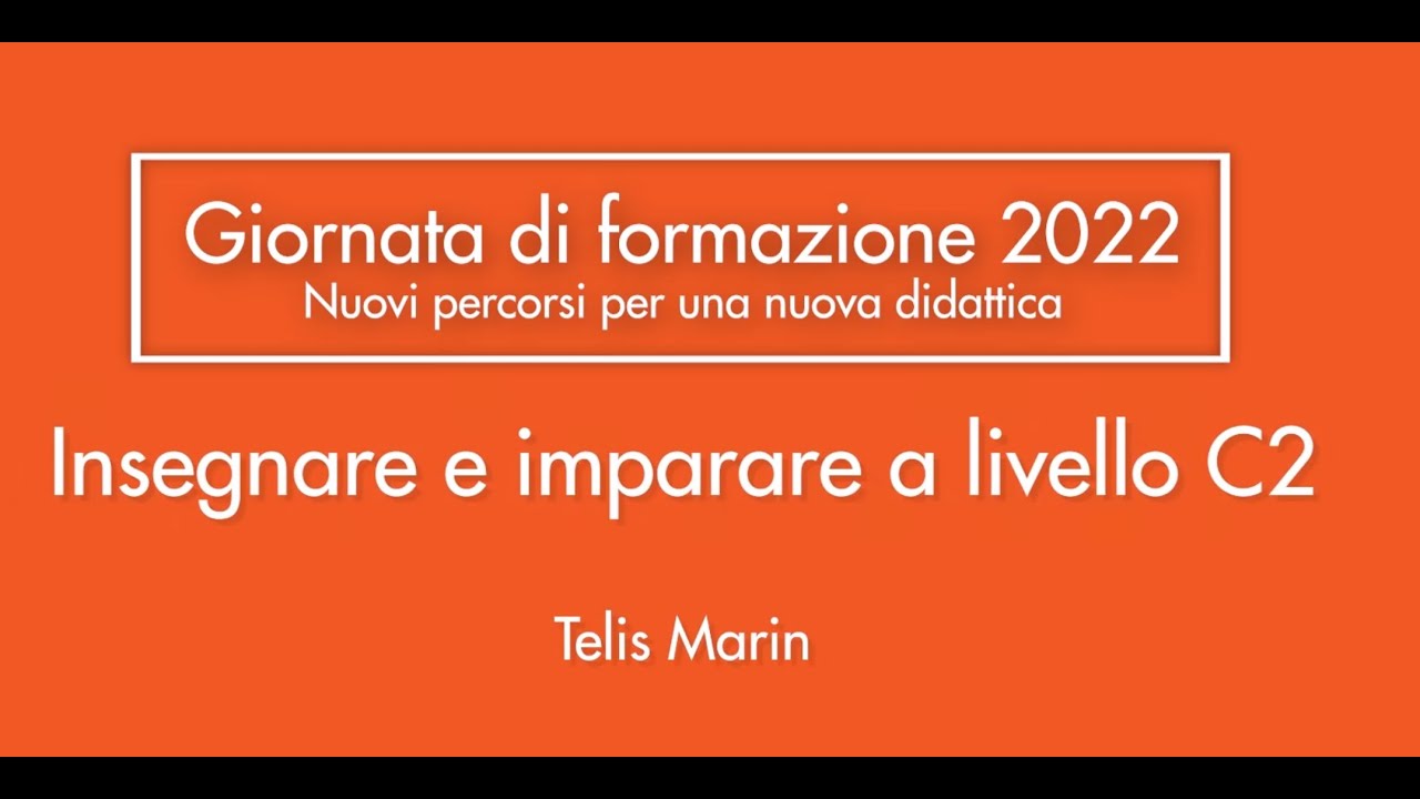 Insegnare e imparare a livello C2