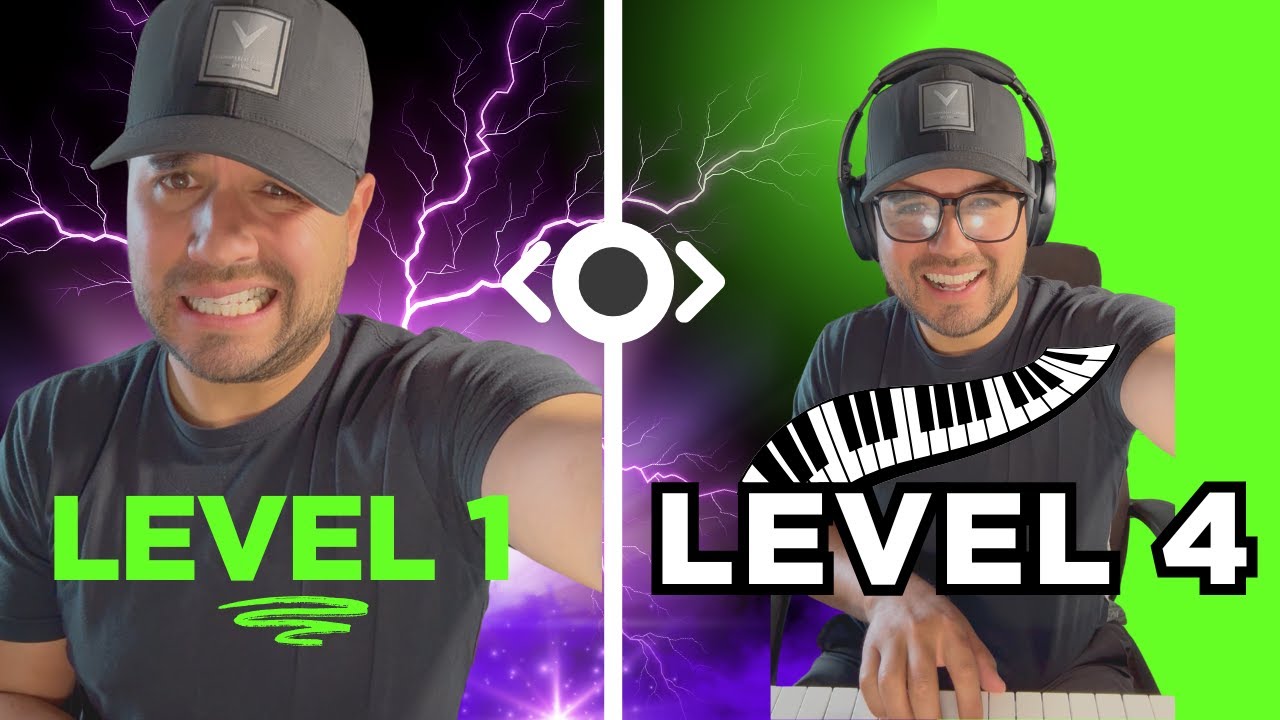 4 Levels of Piano Chord + Melody Magic (Play Your Favorite Songs)