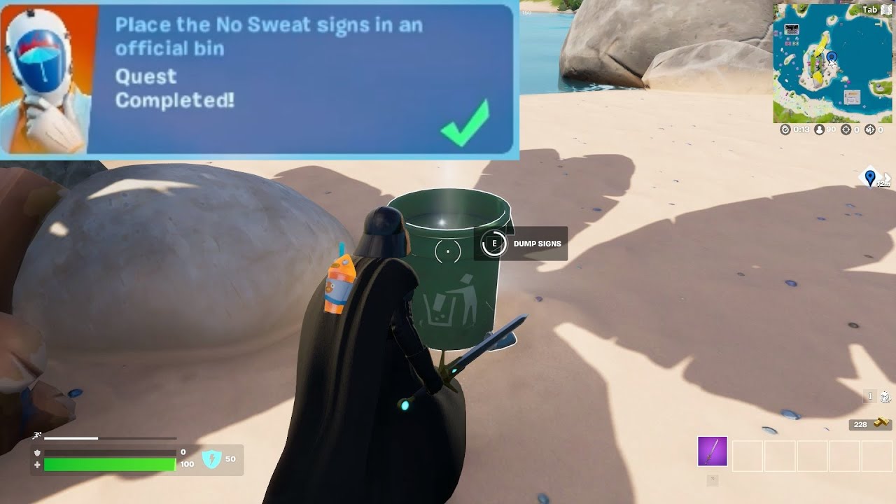 Remove no Sweat signs from recalled products Fortnite