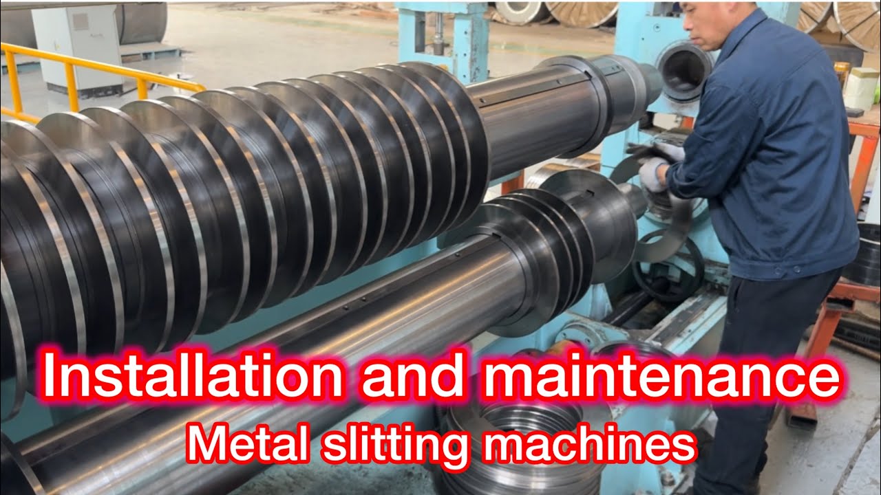 How to install blades and adjust blades on slitting machine ?