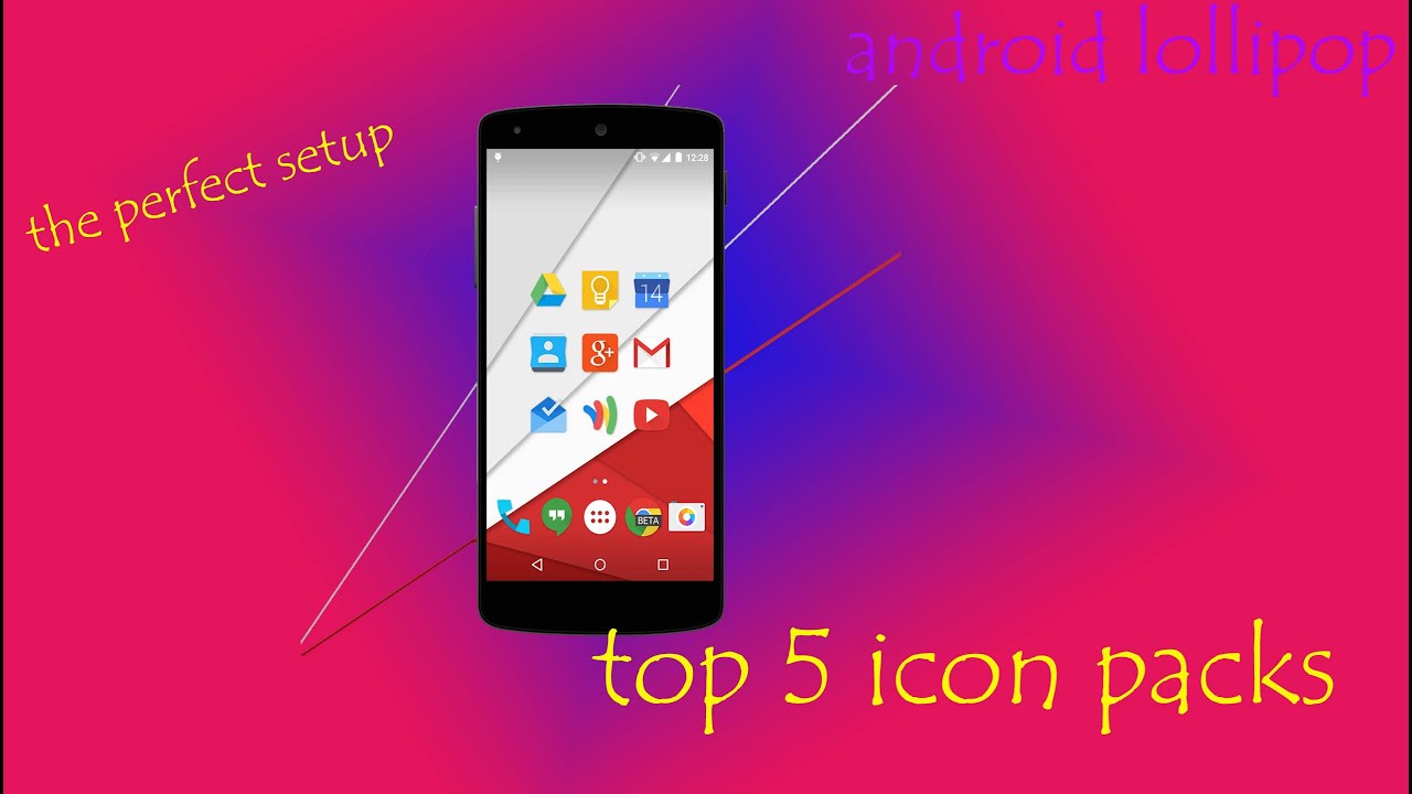 Top 5 icon packs for you're android Smartphone