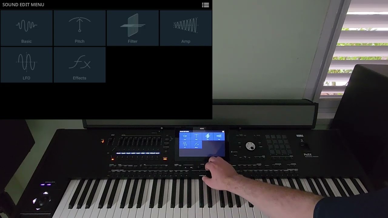 Korg Pa5x - Pitch Range setup