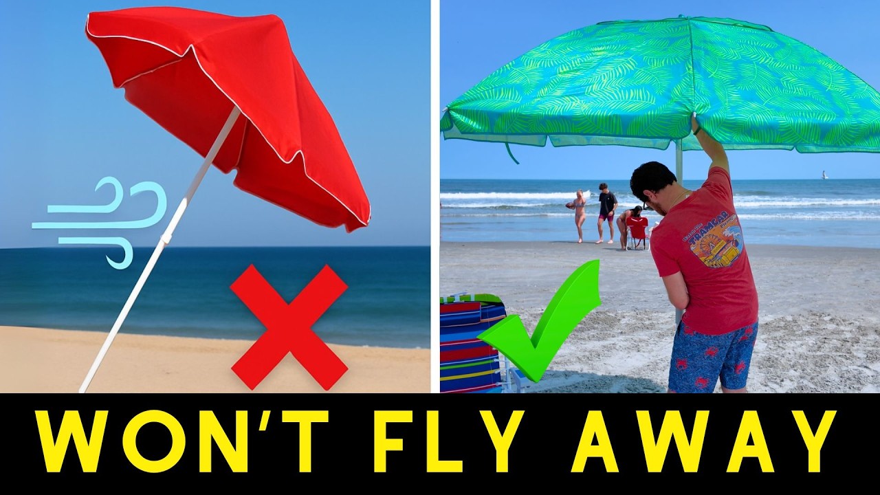 How to Install a Beach Umbrella So It Doesn't Fly Away!