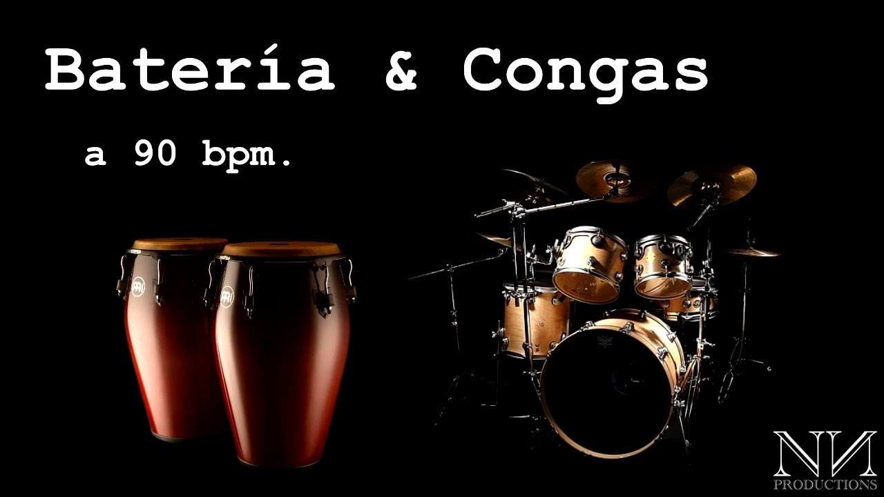 Batería y Congas a 90 bpm. (por Rumbas)