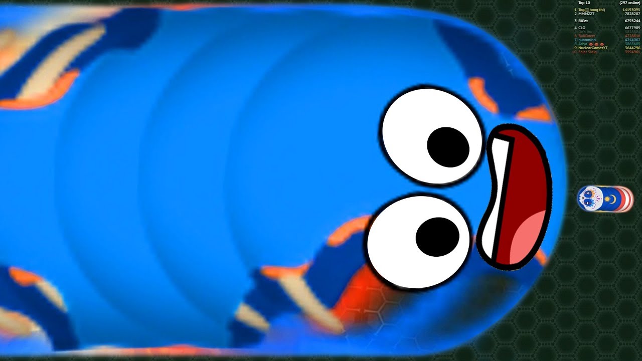 Wormate.io Legendary Pro Skill Giant Worm Super Killer Vs Tiny Record Worms Epic ​Wormateio Gameplay