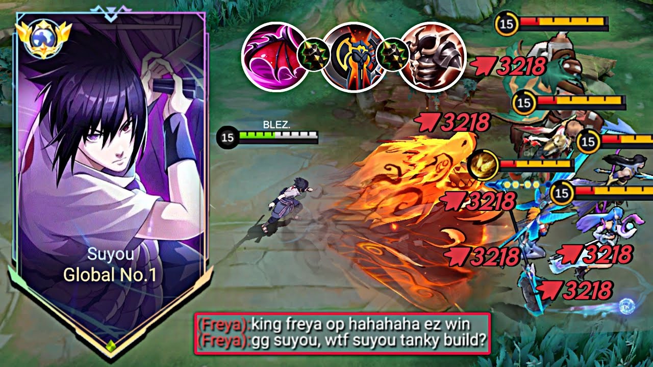 SUYOU TOP SUPREME TRY BUILD TANKY AND EMBLEM FIGHTER!! (Must Watch!!) - Mobile Legends