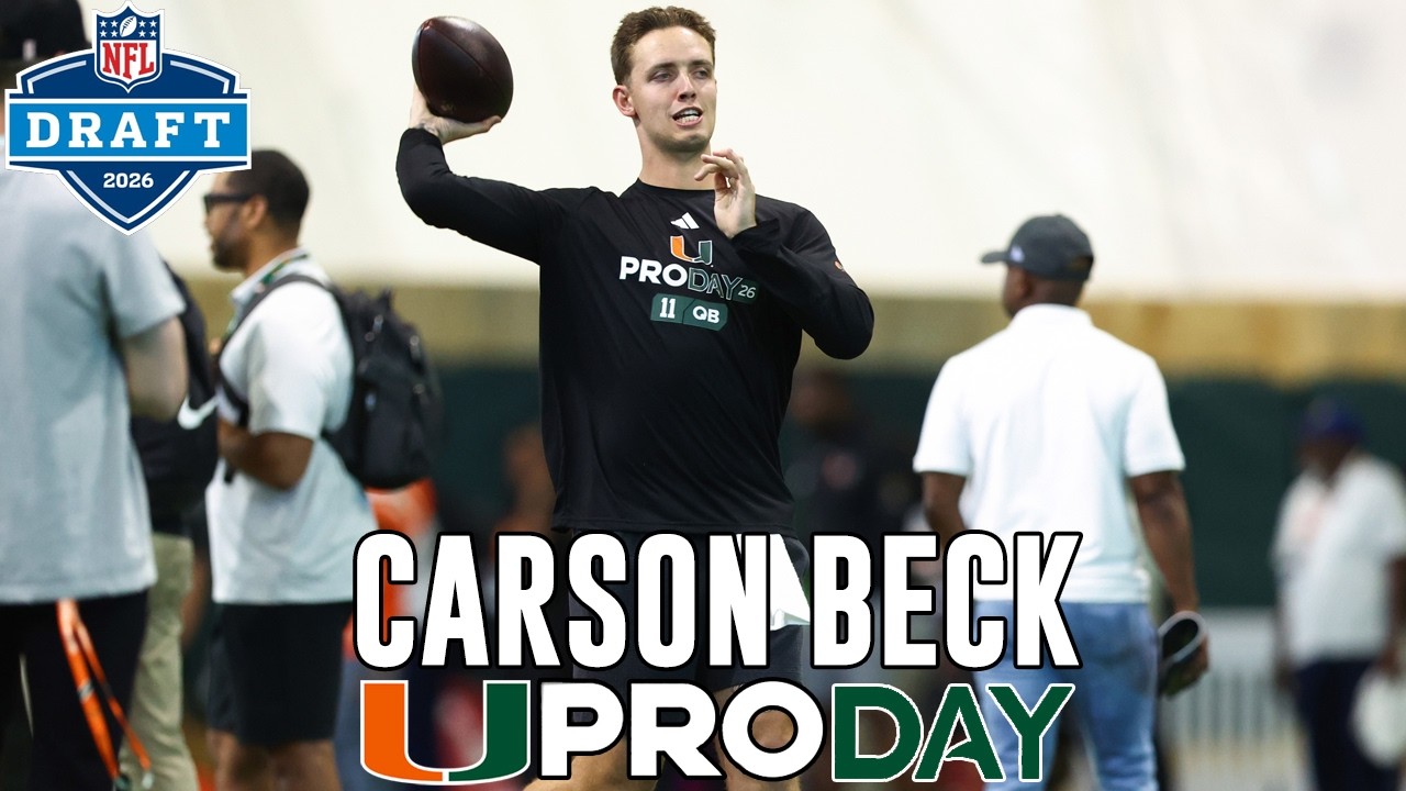 Carson Beck Workout at Miami Pro Day | 2026 NFL Draft