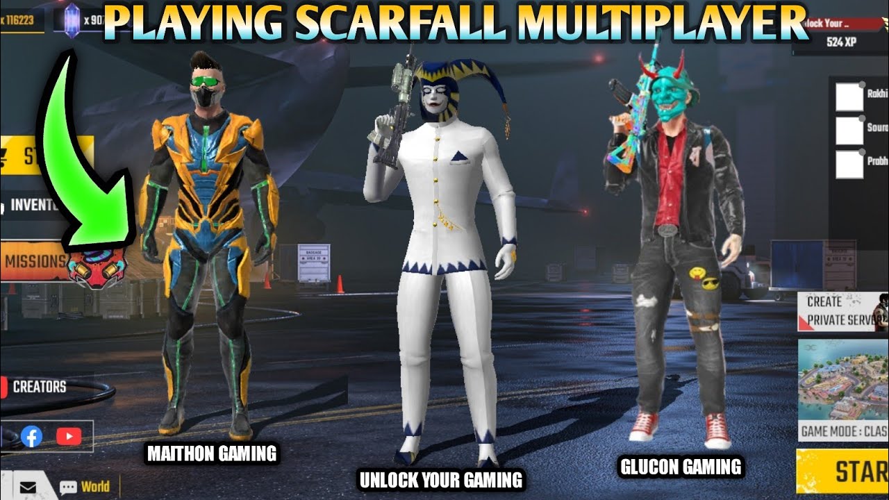 How To Play Multiplayer In Scarfall | Scarfall Me Multiplayer Kaise Khele | Scarfall