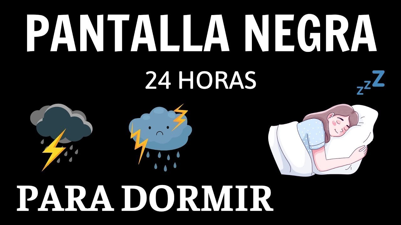 Sonido De Lluvia Y Truenos Relajantes Para Dormir | PANTALLA NEGRA
