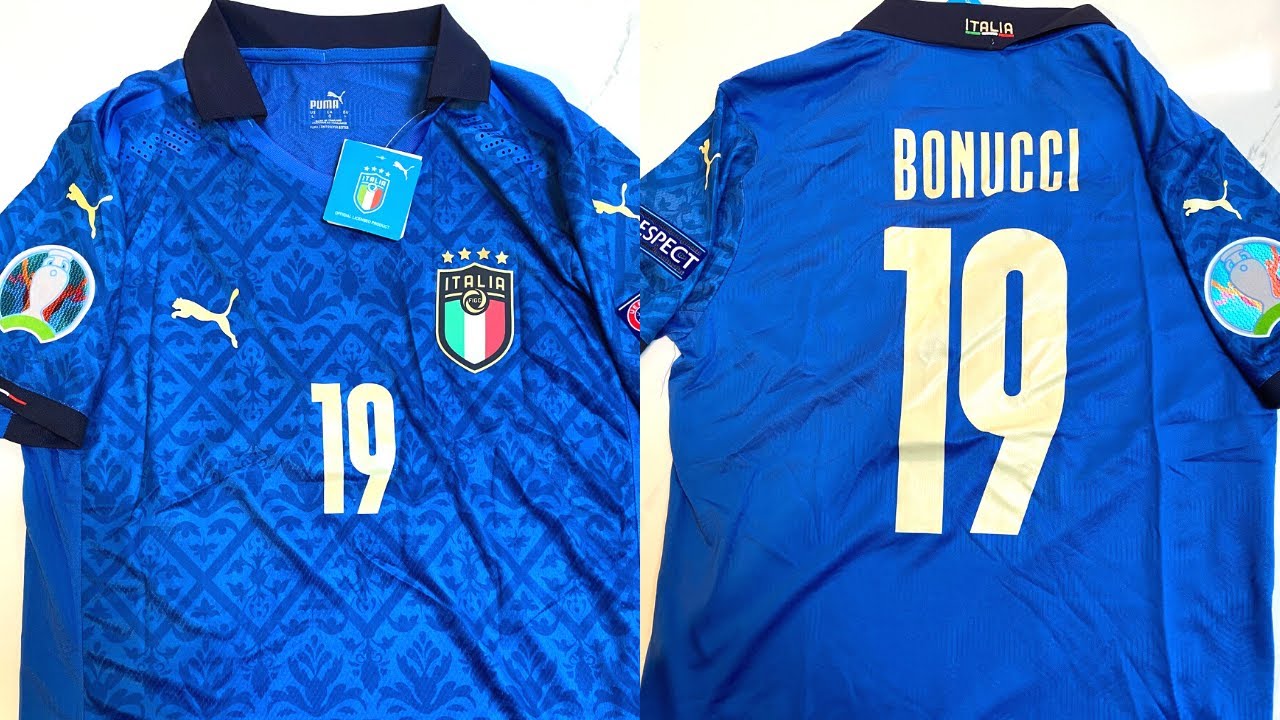 Italy PUMA Home Shirt 2020/2021 - Authentic/Player Version (Renaissance) BONUCCI 19 🇮🇹