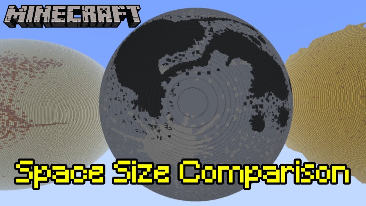 Minecraft Space Size Comparison