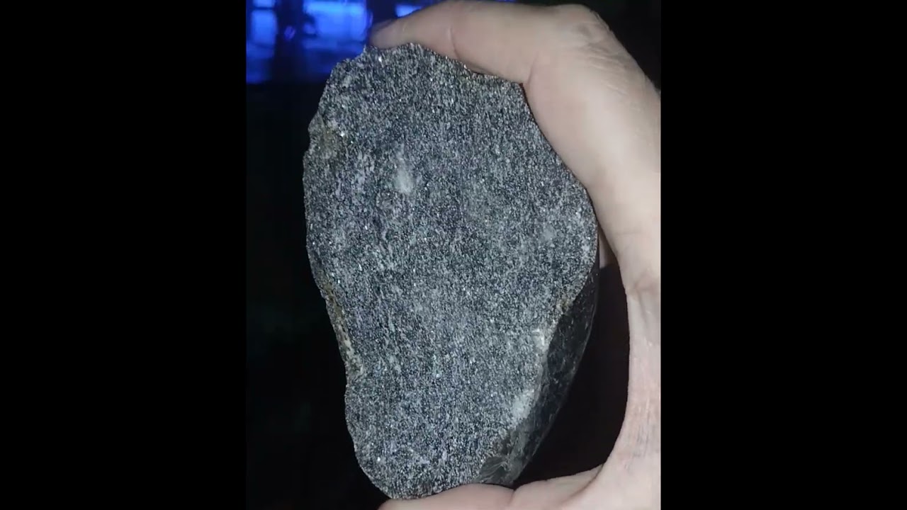 inside of a 3 pound carbonado meteorite.