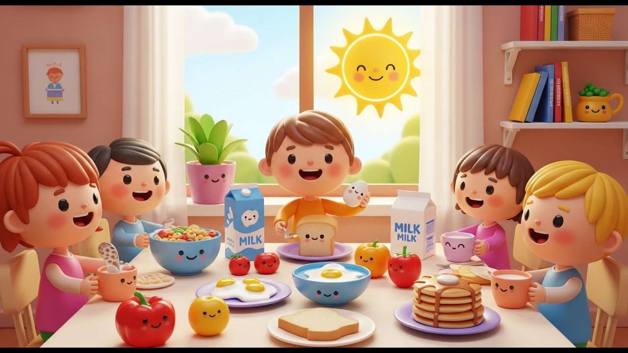 Chanson du Petit Déjeuner 🍳🥐 | Breakfast Song for Kids | Comptine Bébé