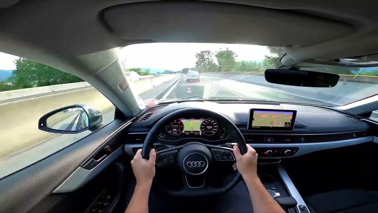 2019 Audi A5 Sportback 40 TDI 190ps  - POV Autobahn Drive