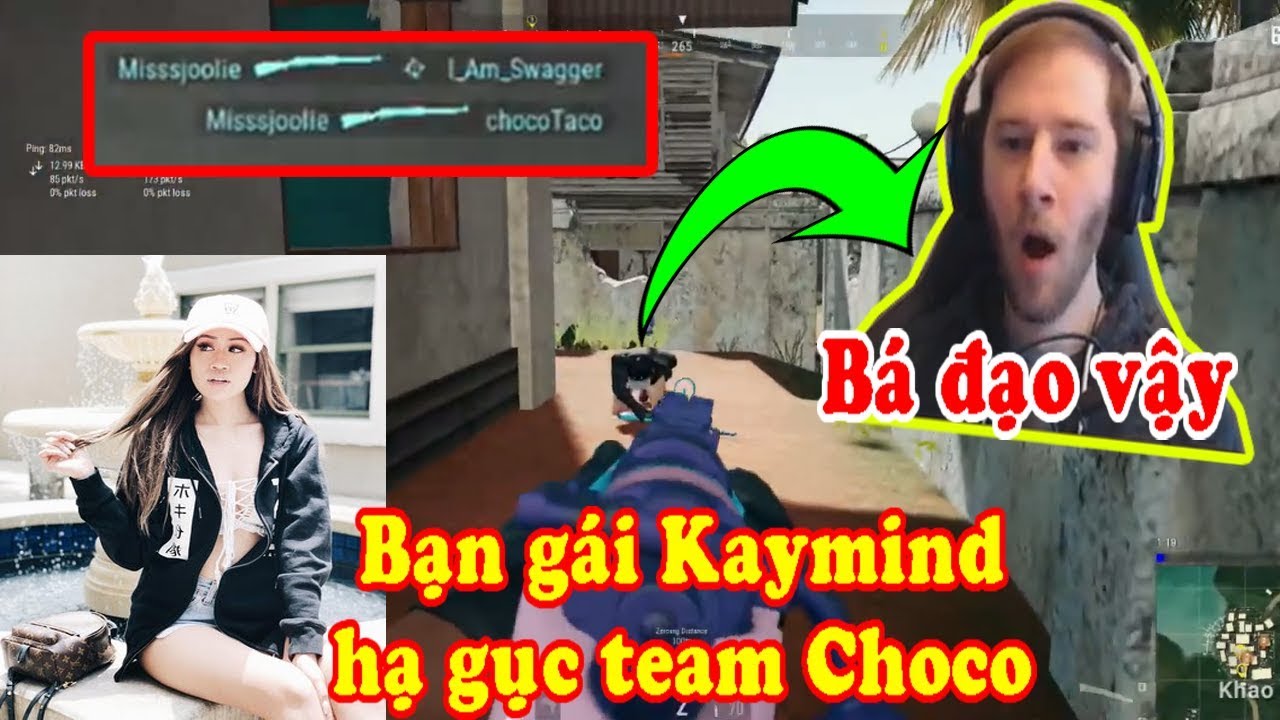 PUBG Highlights | Bạn g&aacute;i của Kaymind g&acirc;y Shock khi hạ gục team chocoTaco trong giải Twitch Rivals