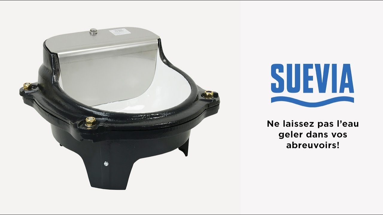Abreuvoir chauffant sur tube Suevia/Heated waterers on tube