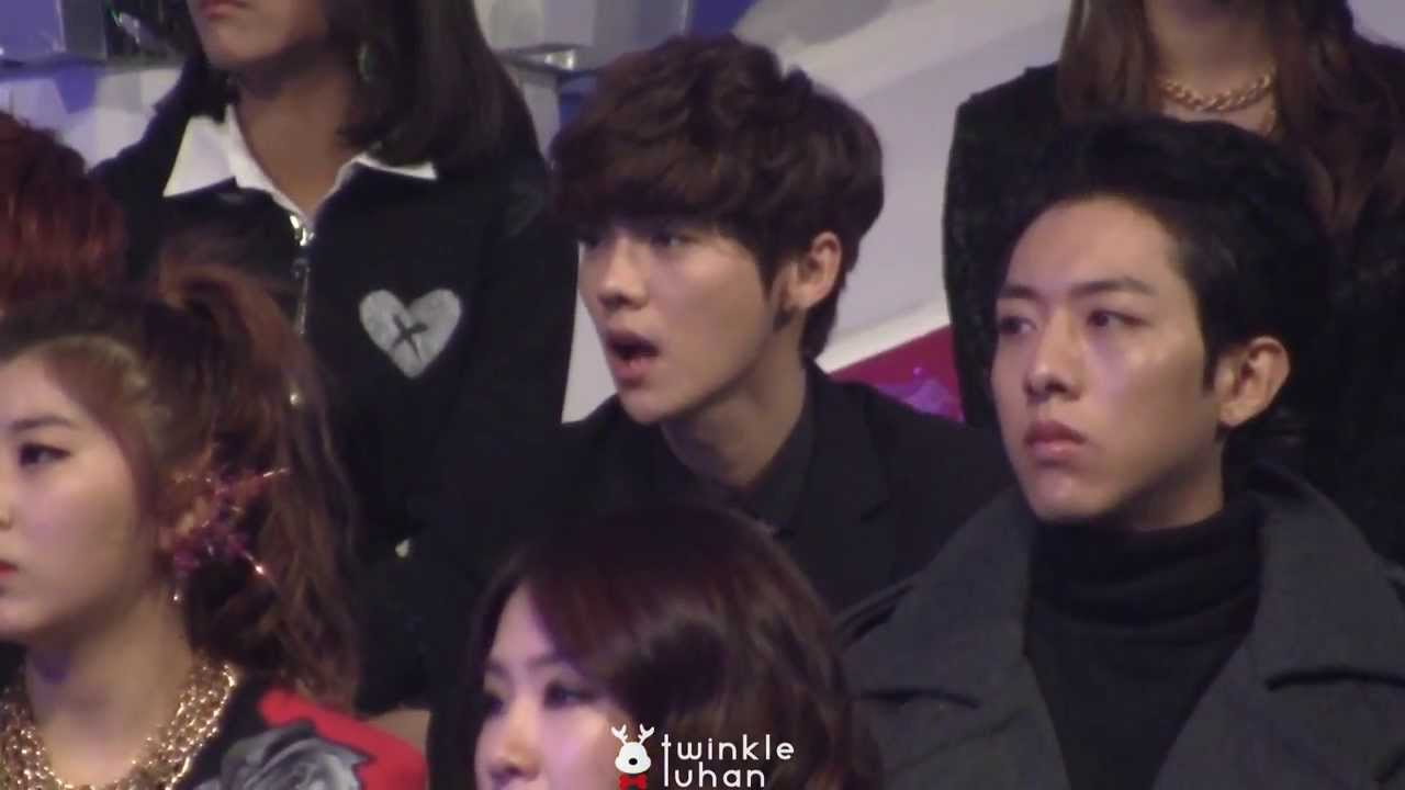 131229 SBS 가요대전 VIXX 무대 가수석 EXO 루한 focus