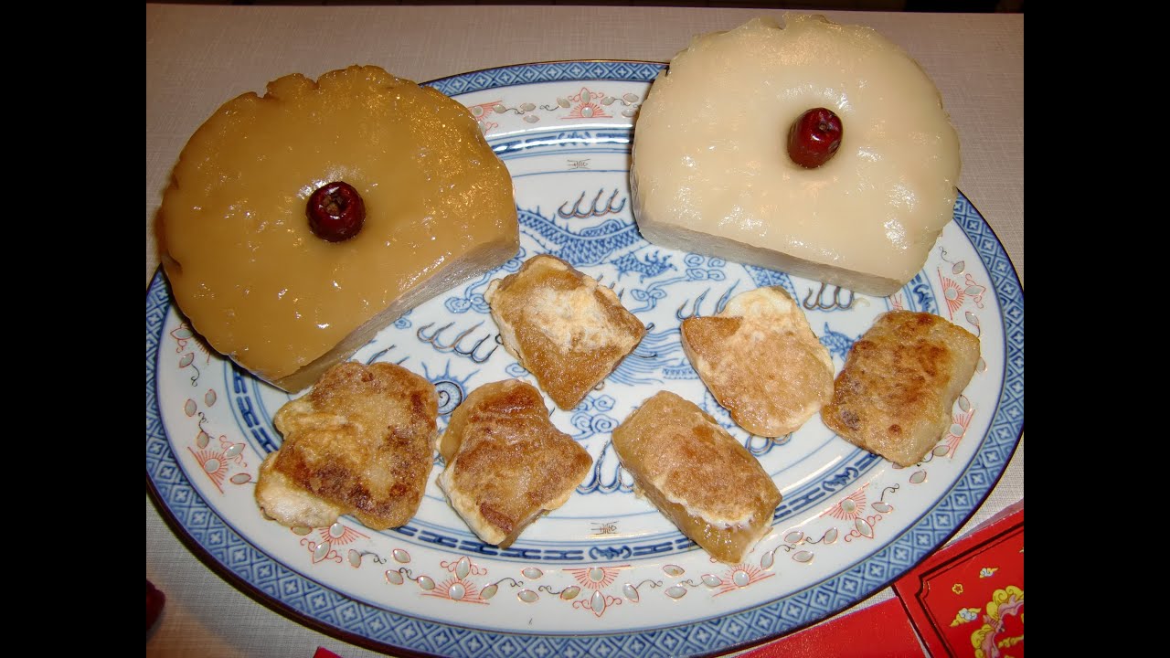How to make 2 kinds of chinese new year cake (Lin Gou)  教做揶汁糕和年糕