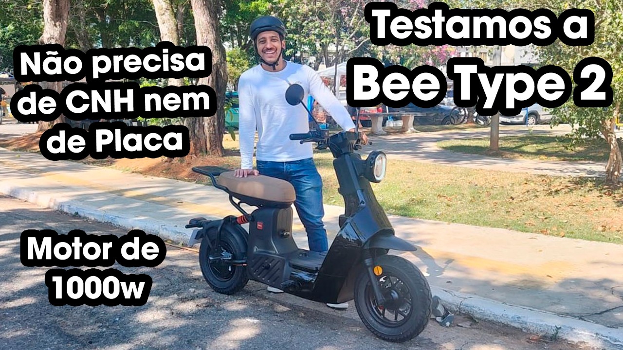Testamos a Bee Type 2 | A Vespinha moderna da Bee que não precisa de CNH nem emplacamento